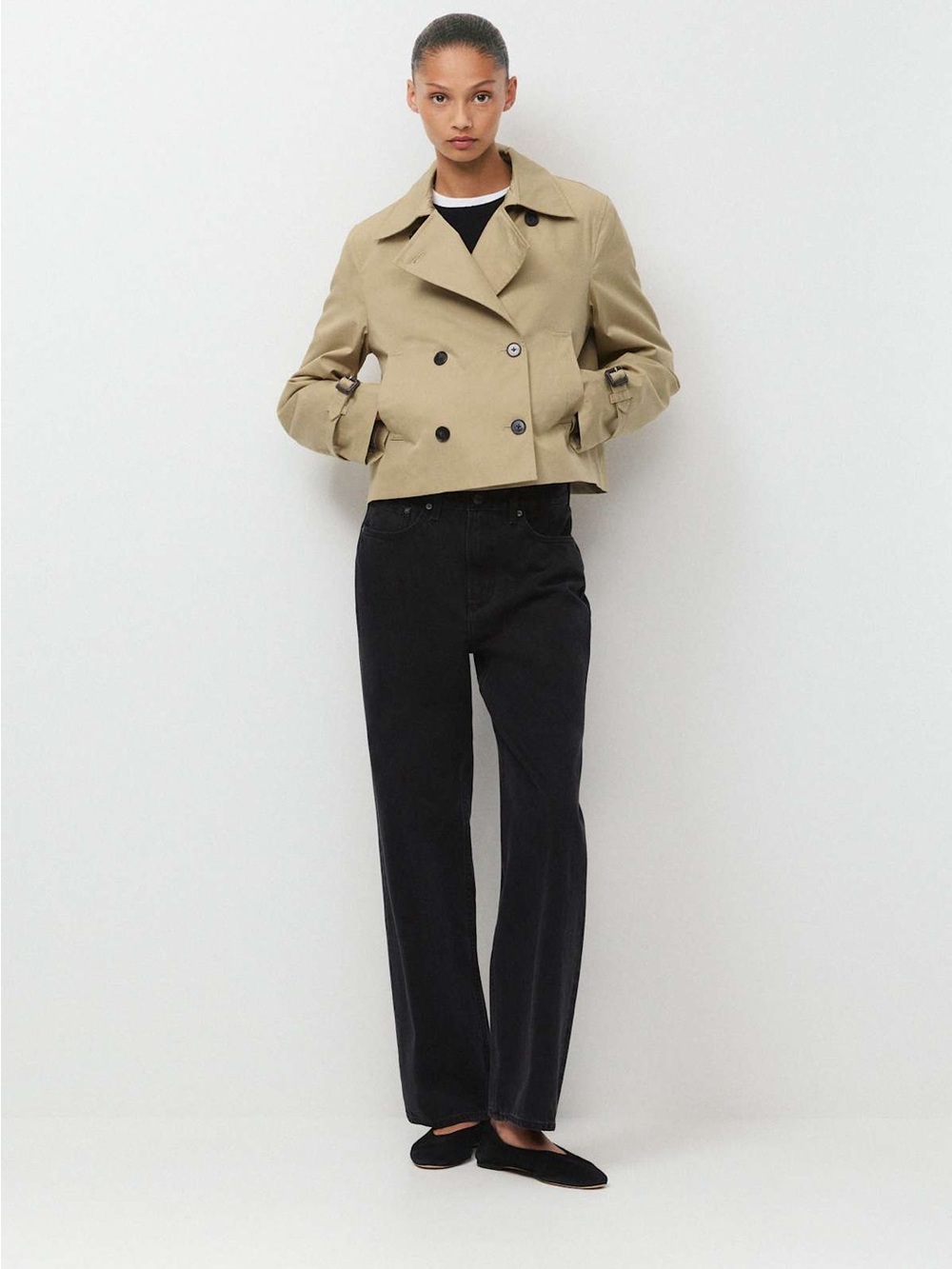 Aritzia Wilfred The Esquire Short Trench Coat - City Twill L